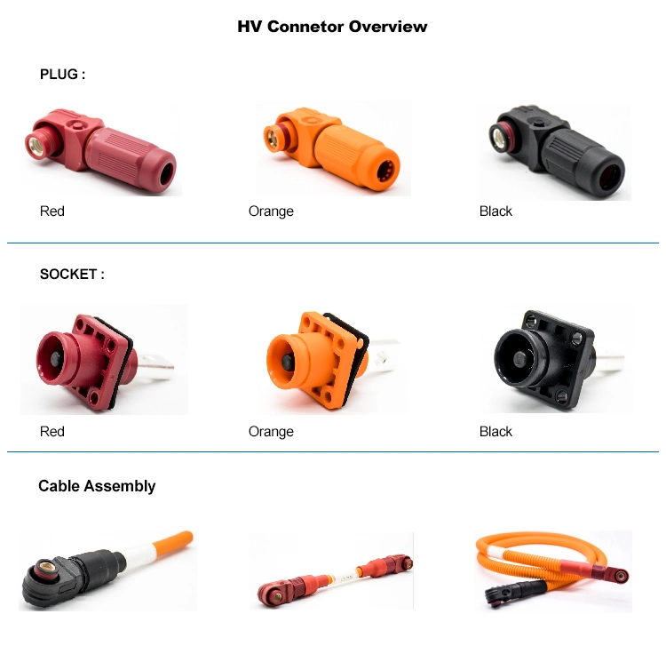 Hvil Series EV Battery Energy Storage 1000V 250A 300A 350A Plug and Busbar Lug Socket Connector