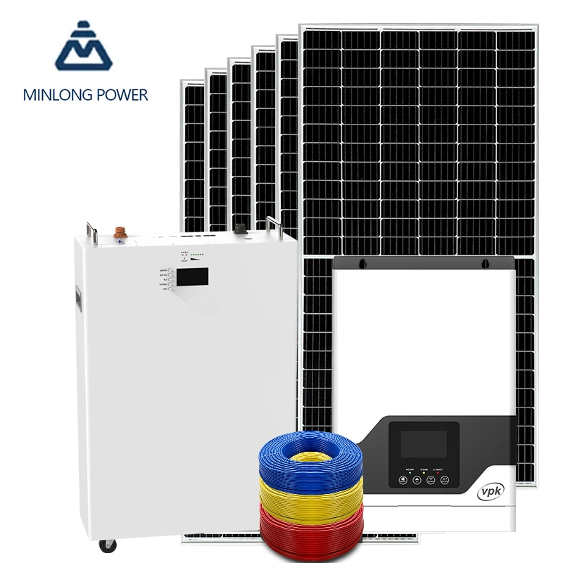 Whole Set Solar Power Energy System 3kw 4kw 5kw 6kw 5kw Solar System Solar System Home Fitting